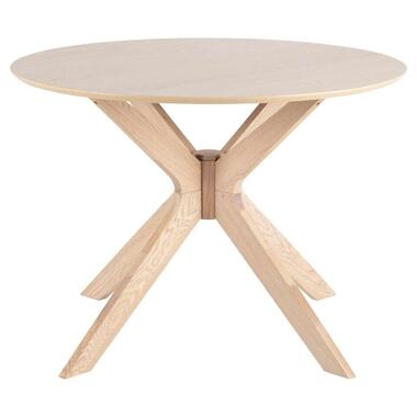 Eetkamertafel Novel - eikenkleur - 75xØ105 cm - Leen Bakker