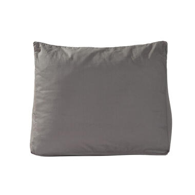 Polydaun sloop voor bedzitkussen - antraciet - 65x30 cm - Leen Bakker