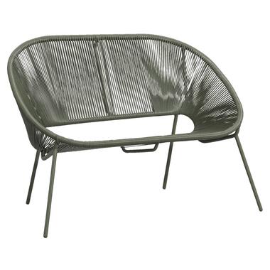 Loungebank Formentera - olijfgroen - 82x117x67 cm - Leen Bakker