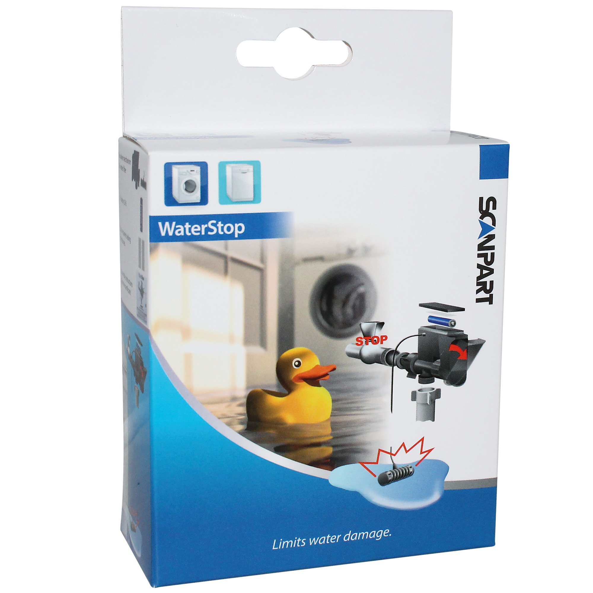 Scanpart elektronisch waterslot met sensor Wasmachine accessoire Zwart
