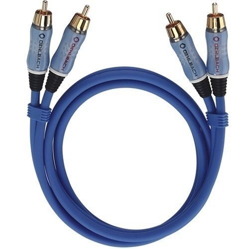 Oehlbach Audio-cinchkabel Stereo 2,0 m Mini jack kabel Blauw