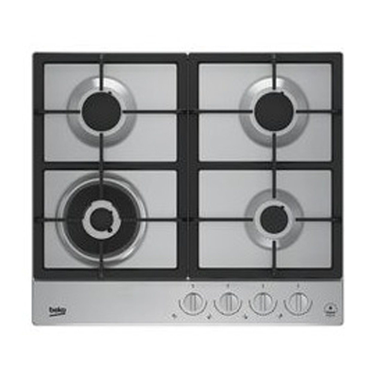 Beko HIAW64325SXNL Gas inbouwkookplaat Grijs