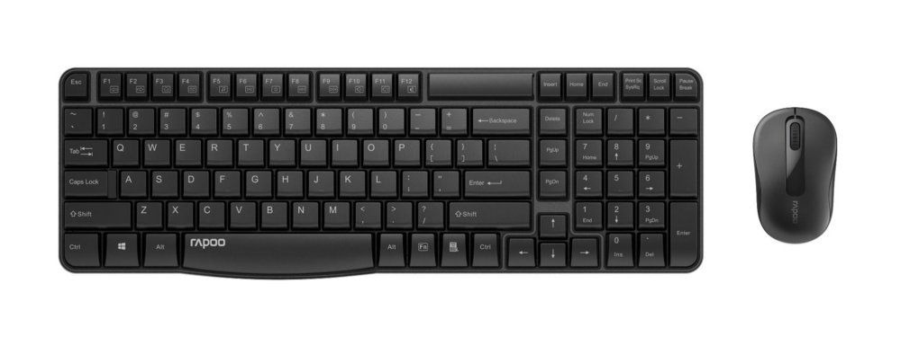 Rapoo X1800S Draadloze Combo-set Toetsenbord Zwart