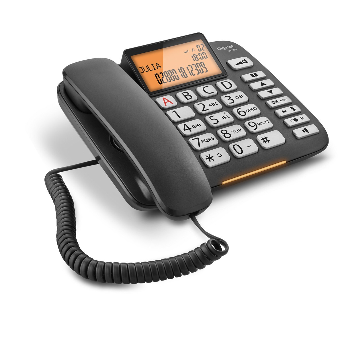 Gigaset DL580 Huistelefoon Zwart