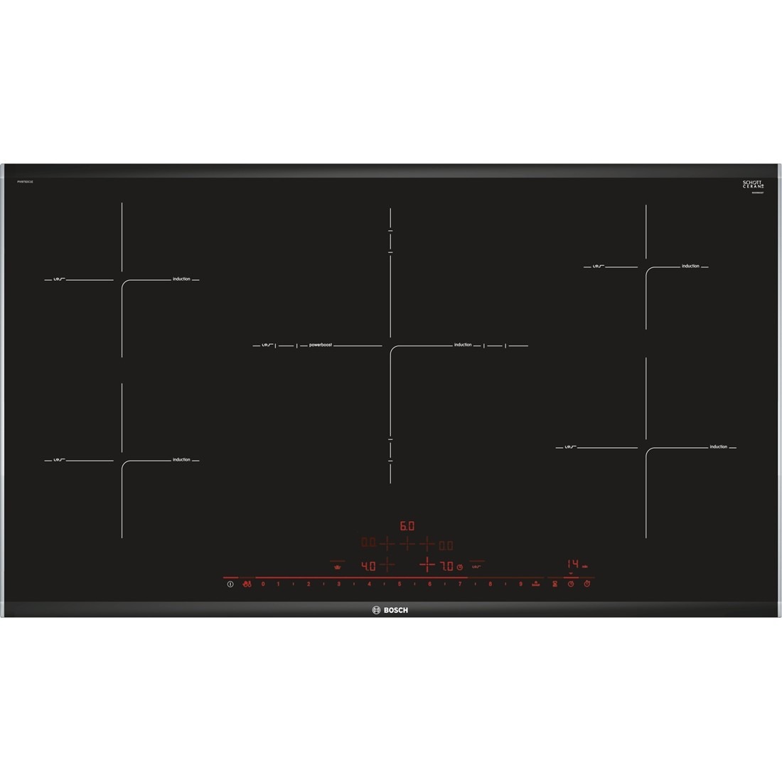 Bosch PIV975DC1E Inductie inbouwkookplaat Zwart