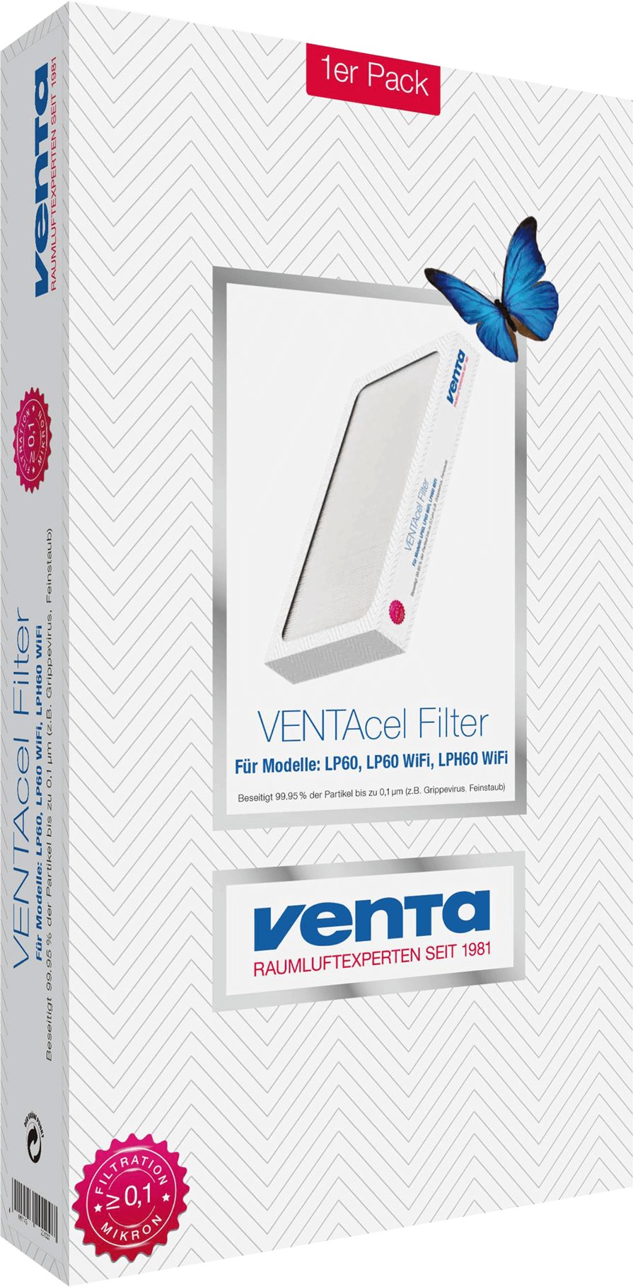 Venta VENTAcel-HEPA-filter1er VAK Klimaat accessoire Wit