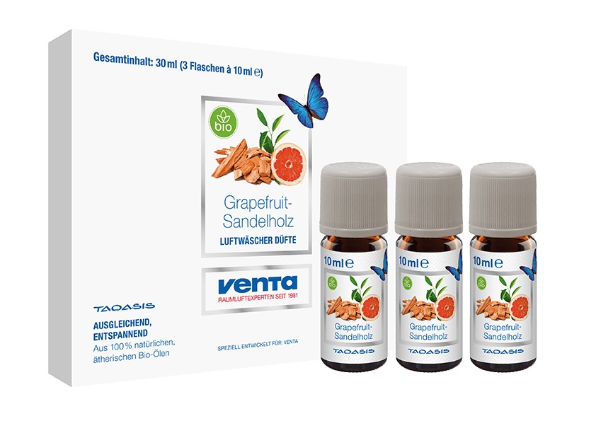 Venta Bio-Grapefruit-Sandelhout 3x10 ml-vak Klimaat accessoire