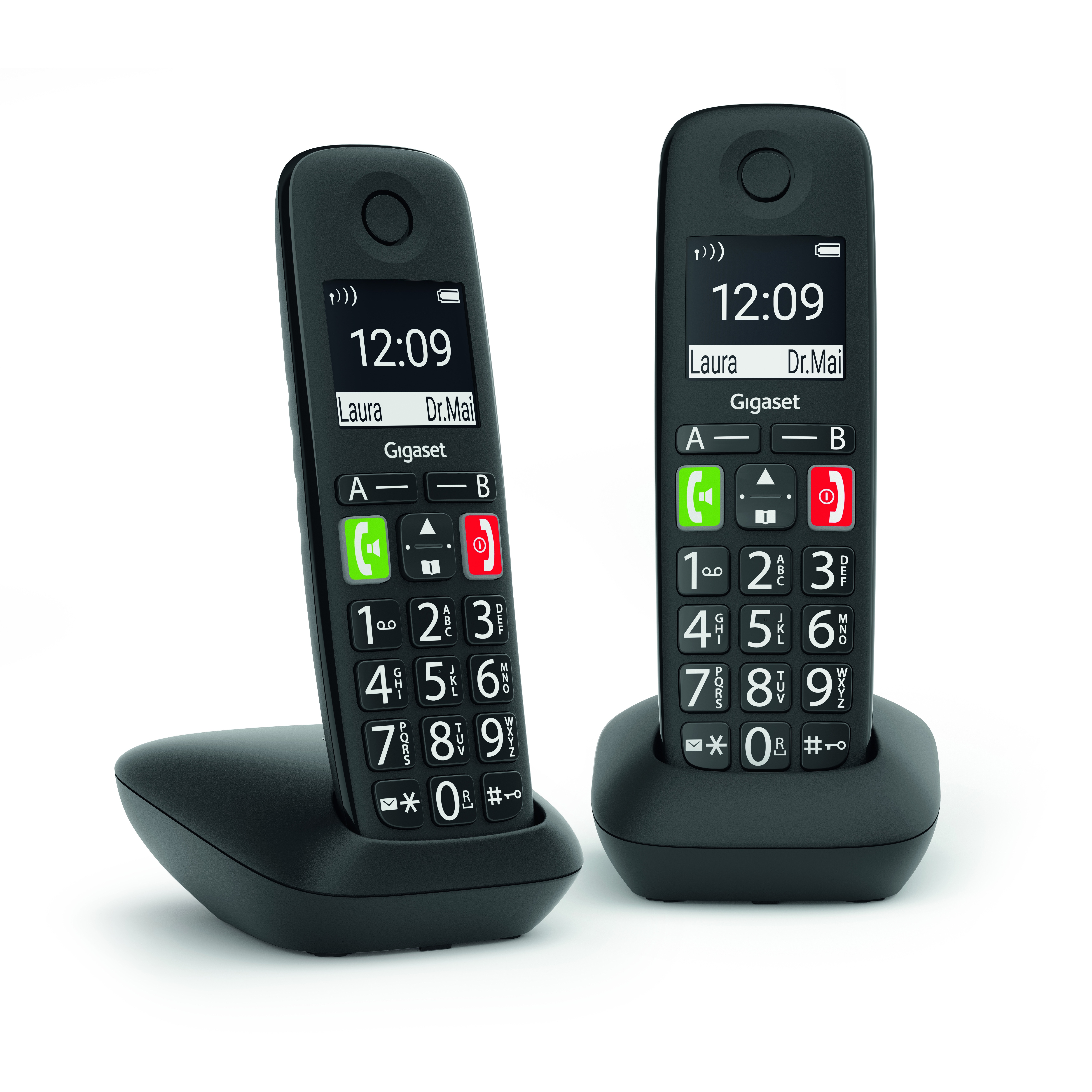 Gigaset E290 Duo Huistelefoon Zwart