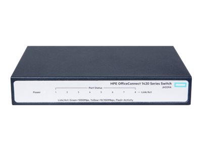 HPE OfficeConnect 1420 8G - Switch - onbeheerd - 8 x 10/100/1000 - desktop