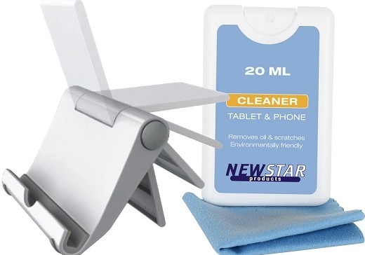 Neomounts NS-MKIT100 - Stand - voor mobiele telefoon tablet (kantelen) - wit - desktop