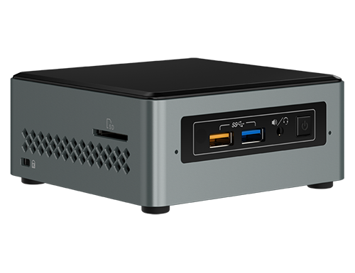 NUC6CAYH - Barebone - mini-PC - 1 x Celeron J3455 / 1.5 GHz - HD Graphics 500 - GigE - WLAN: 802.11a/b/g/n/ac, Bluetooth 4.2