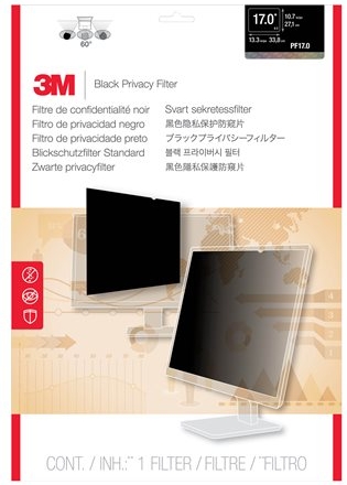 Privacyfilter voor standaardscherm voor desktop 17" - Privacy-filter voor scherm - 17" - zwart