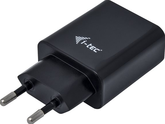 Netspanningsadapter - 2.4 A - 2 uitgangsaansluitingen (2 x USB) - zwart