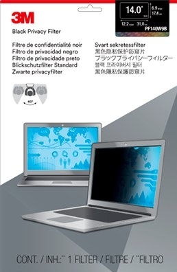 PF140W9B Privacyfilter - Privacyfilter - 14" - voor laptop - breedbeeld - zwart
