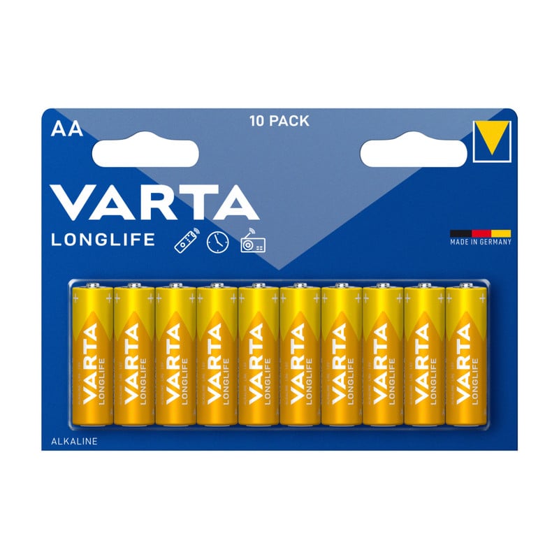 Varta batterijen longlife - AA - set van 10