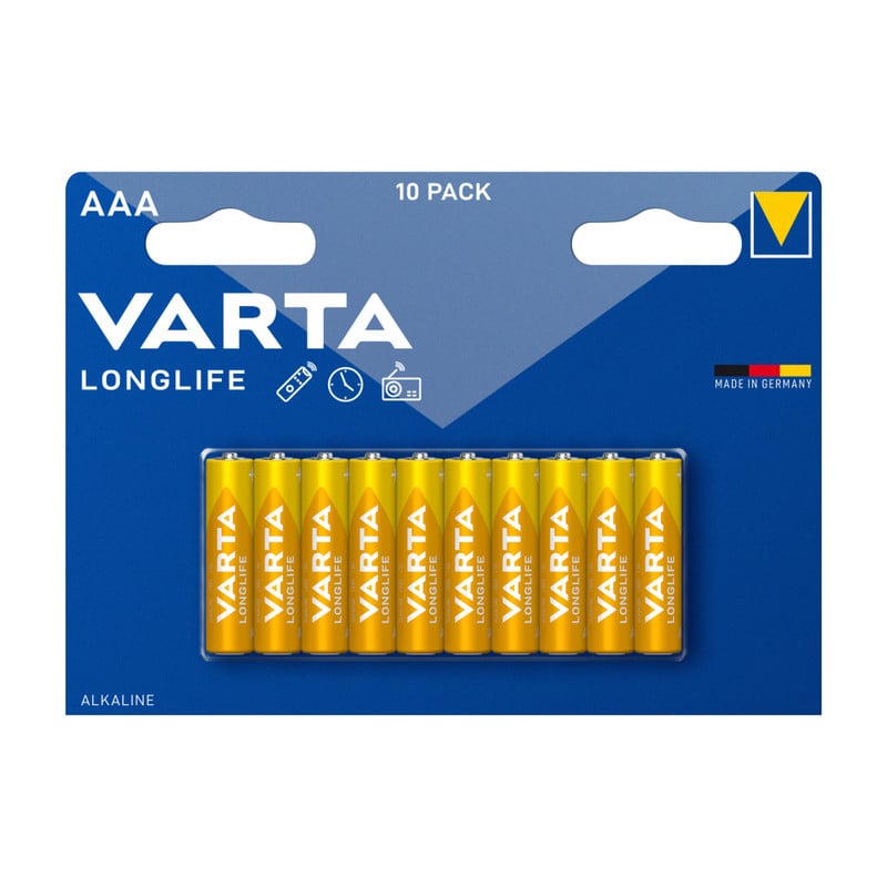 Varta batterijen longlife - AAA - set van 10