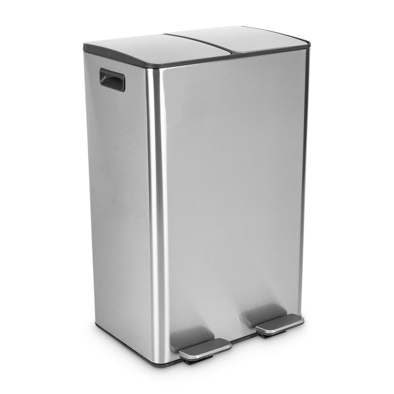 Pedaalemmer 2 vakken - 60 liter