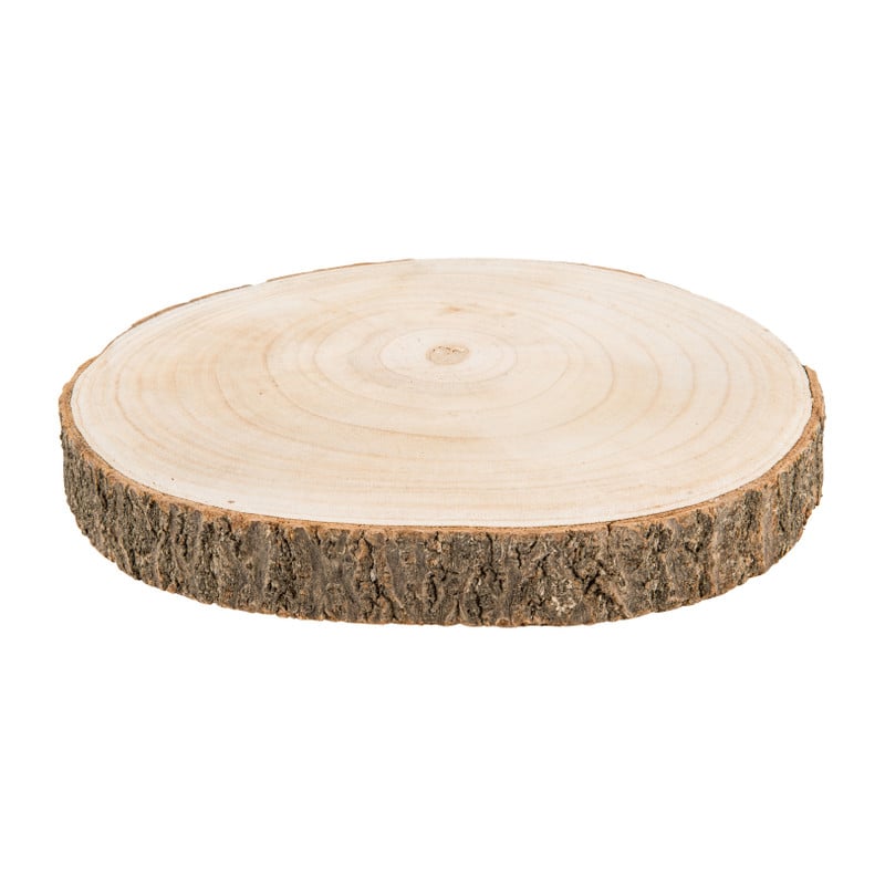 Decoratie plateau hout - ø26 cm
