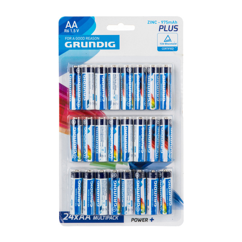 Grundig power+ batterijen - AA - 24-pack