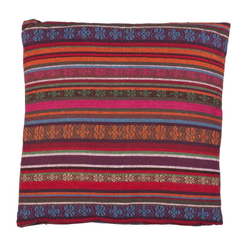 Sierkussen Mexican - rood/paars - 60x60 cm