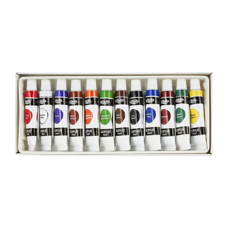 Acrylverf set - 12 tubes