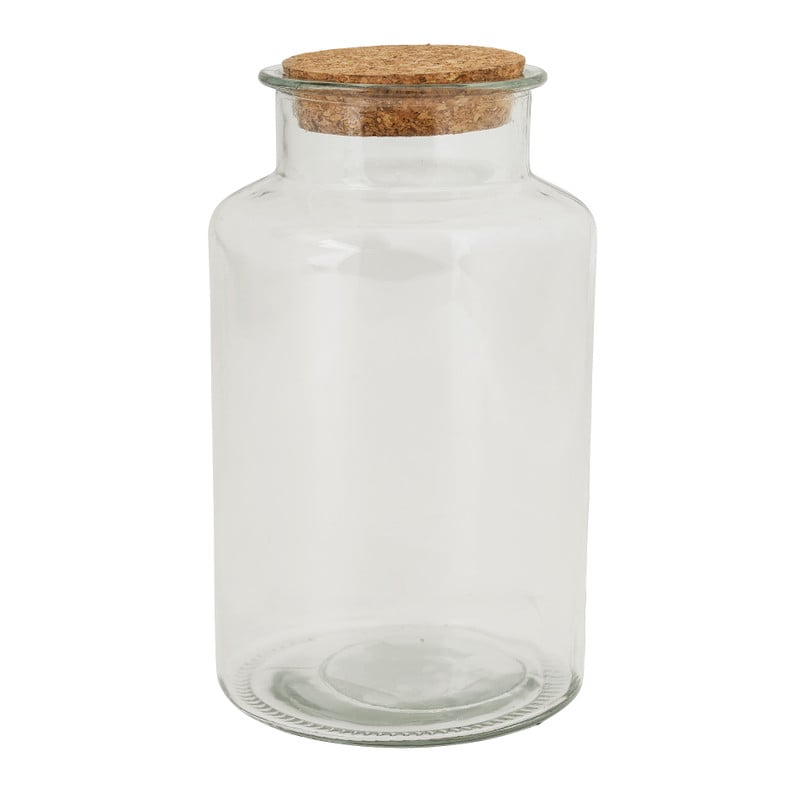 Voorraadpot met kurken deksel - 2.1 liter