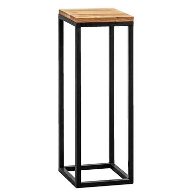 Plantentafel Gijs - naturel/zwart - 70x25x25 cm - Leen Bakker