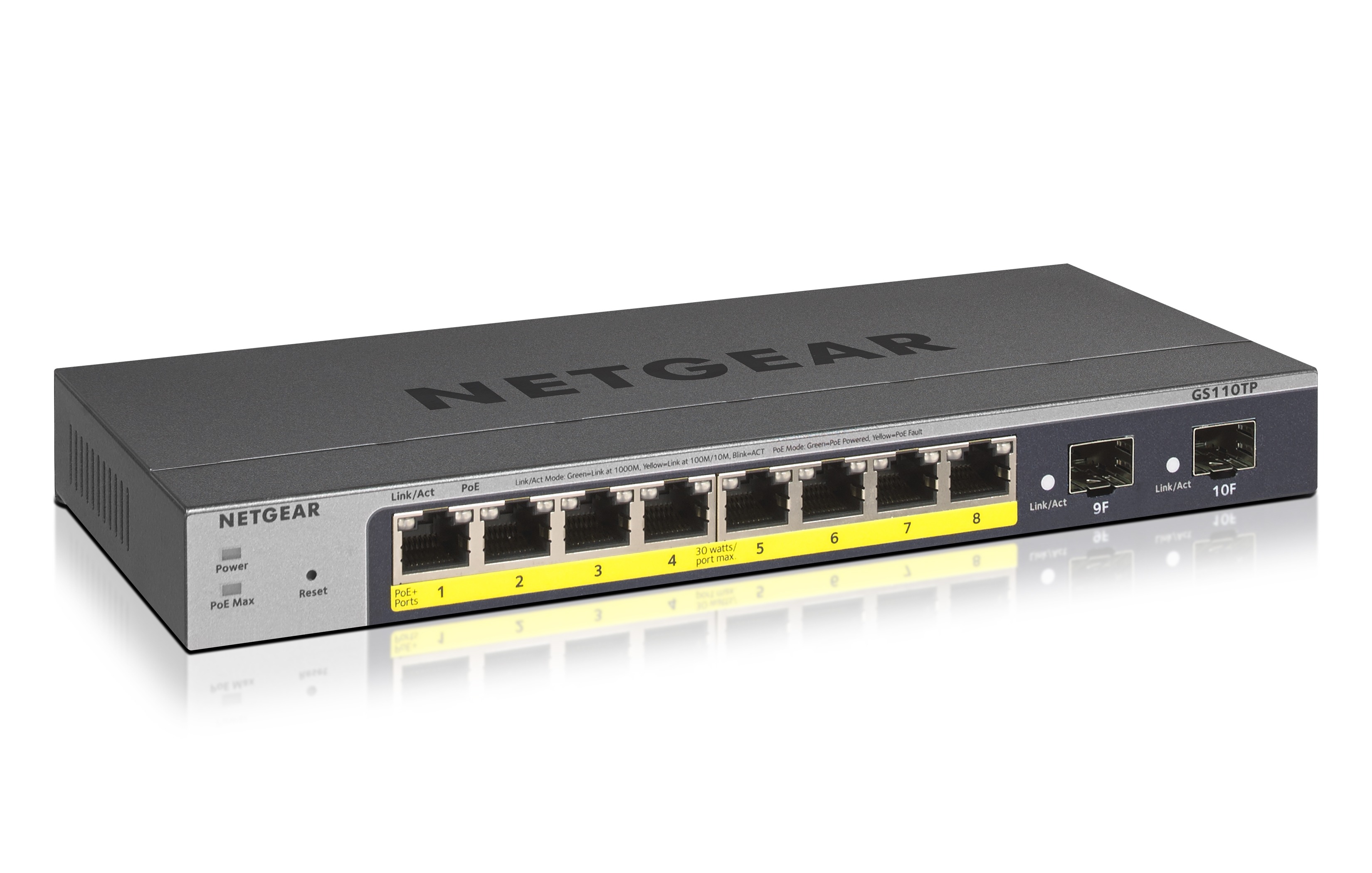 Netgear GS110TP-300EUS Switch Grijs