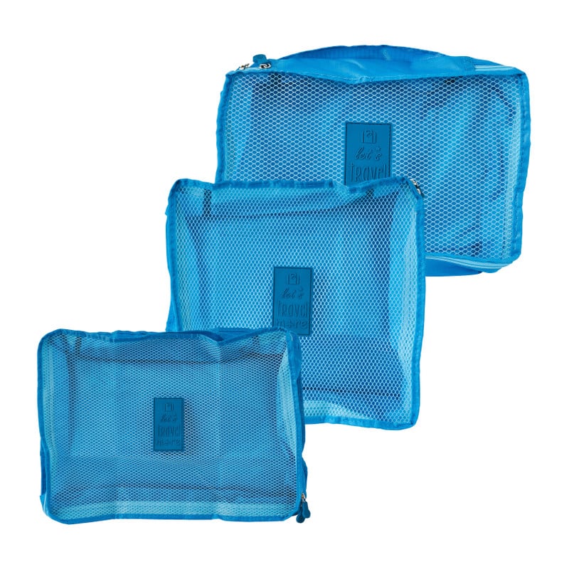 Packing cubes - blauw - set van 3
