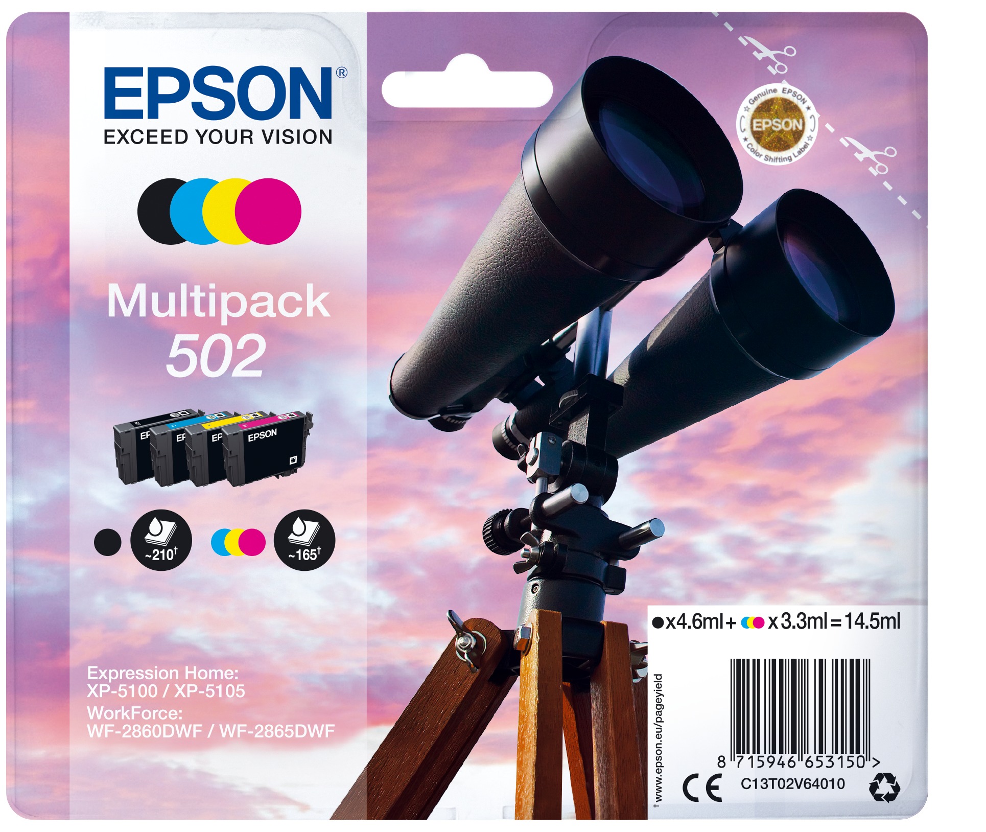 Epson 502 Multipack - Verrekijker Inkt