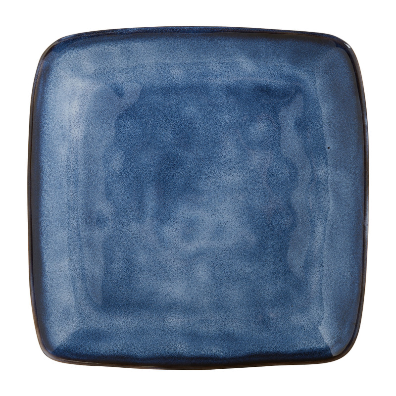 Vierkant bord Toscane - donkerblauw - 25x25 cm
