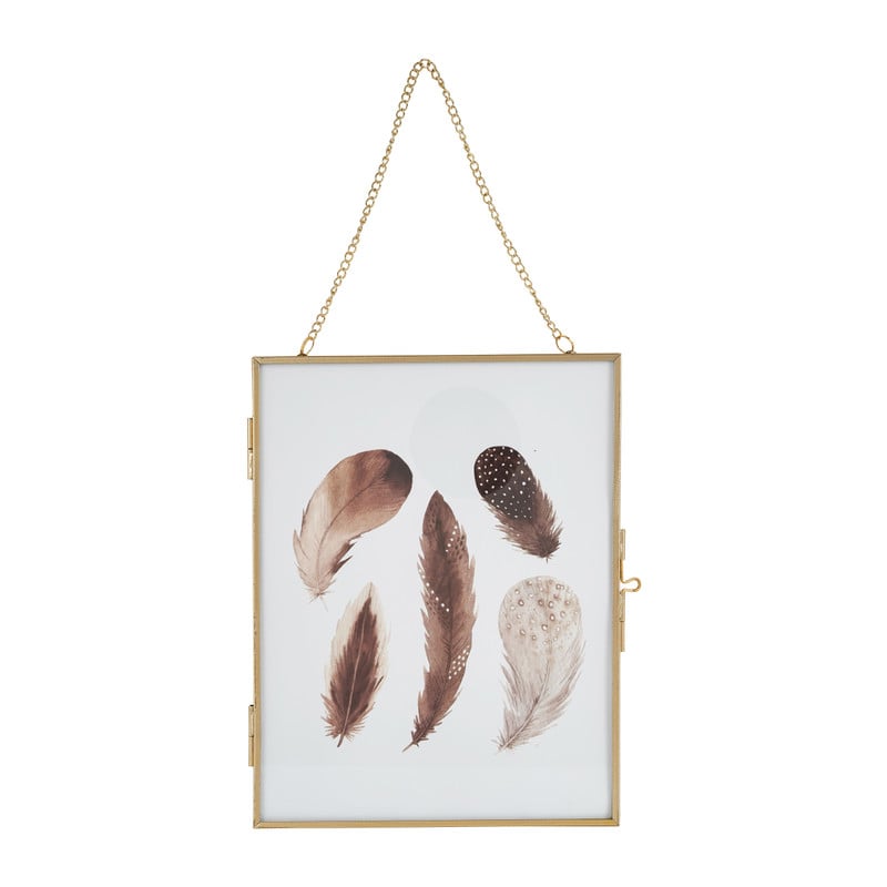 Fotolijst aan ketting - goud - 18x23 cm