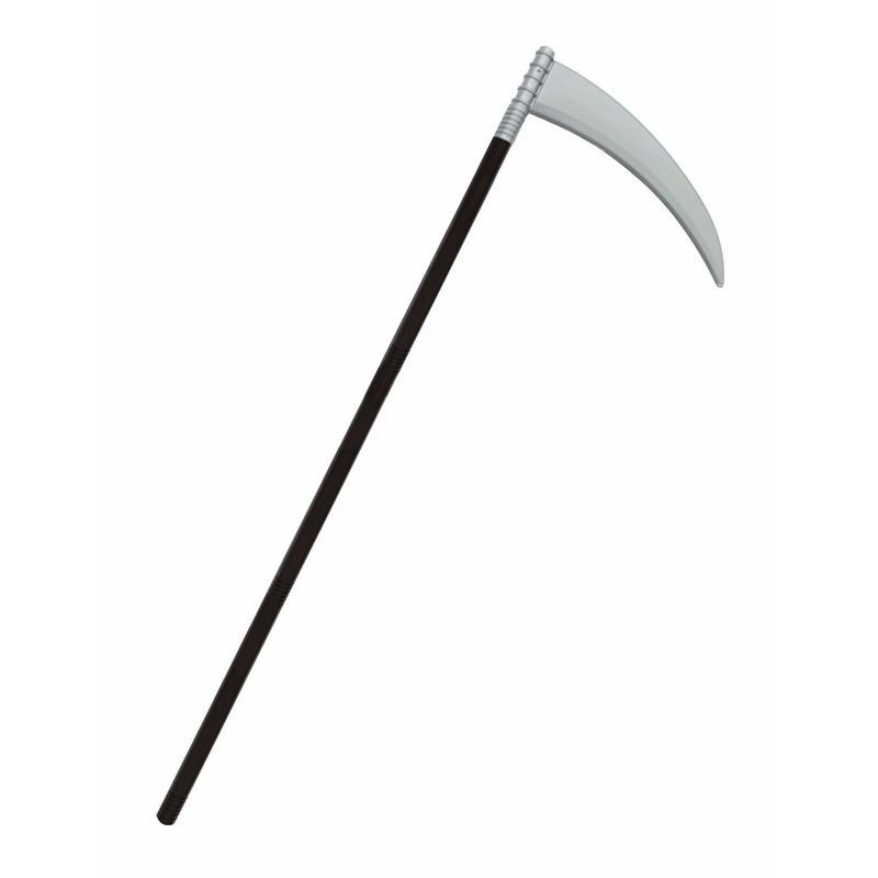 Zwarte zeis van magere Hein - plastic - 103 cm - Halloween accessoires -