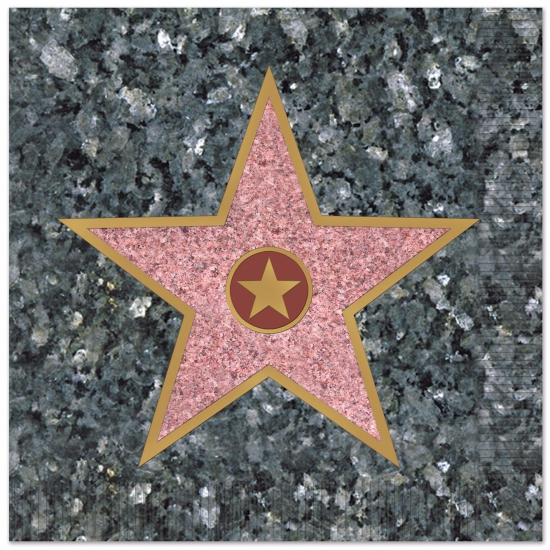 16x Hollywood thema servetten - 25 x 25 cm - Papier - Hollywood/award/Walk of Fame ster -