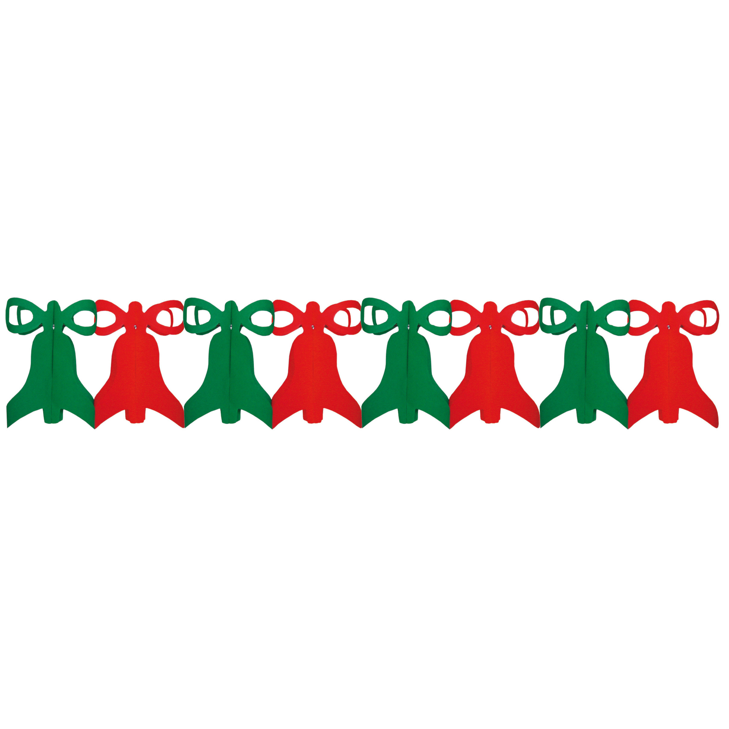 Kerst slinger - kerstklokken - 3 meter - papier - brandvertragend - kerstversiering -