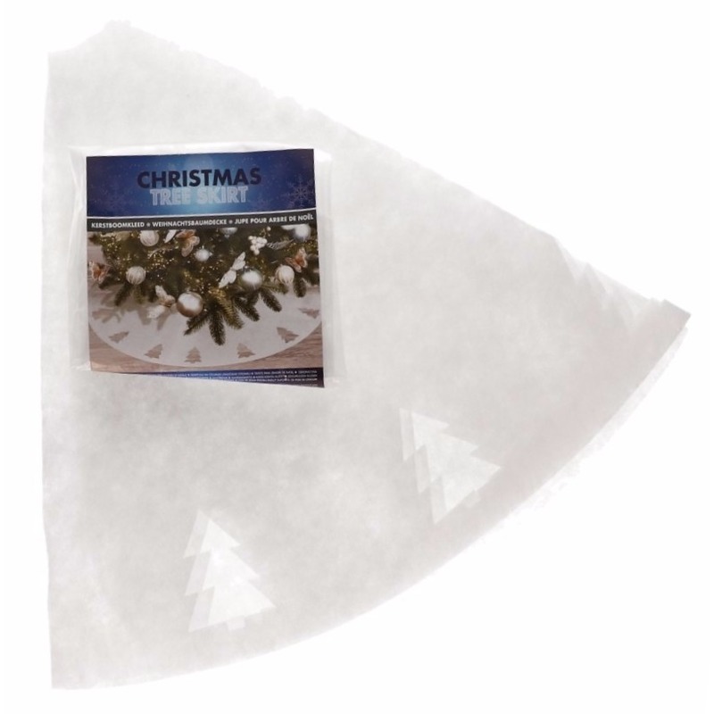 Kerstboomrok wit 98 cm -