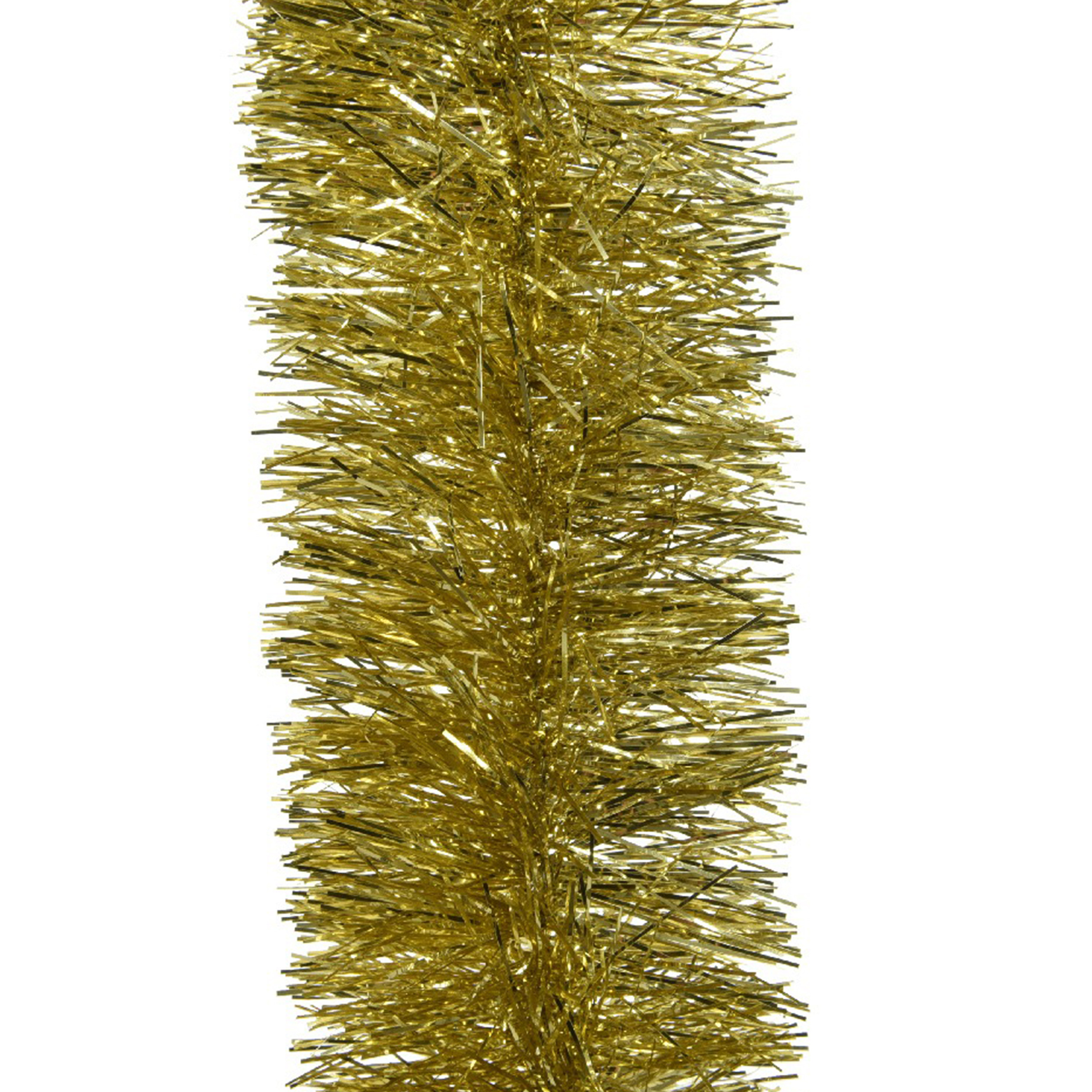 Decoris kerstslinger - goud - 270 x 10 cm - lametta - folie - guirlande - kerstversiering -