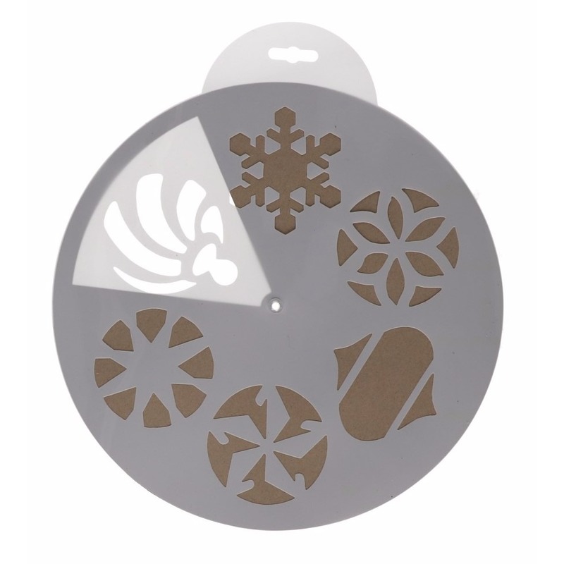 Kerst raamsjablonen/raamdecoratie 6 stuks 30 cm -