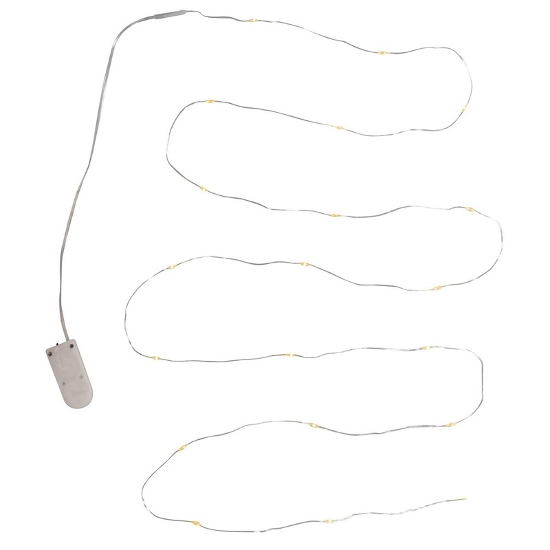 Mini micro 20 lamp LED kerstverlichting op batterijen -
