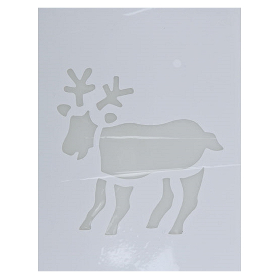 Kerst raamsjablonen/raamdecoratie rendier plaatjes 35 cm -