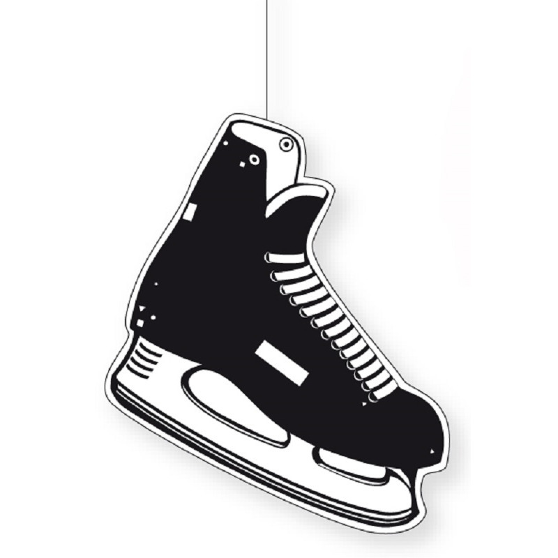 Hangdecoratie ijshockey schaats 25 x 27 cm -