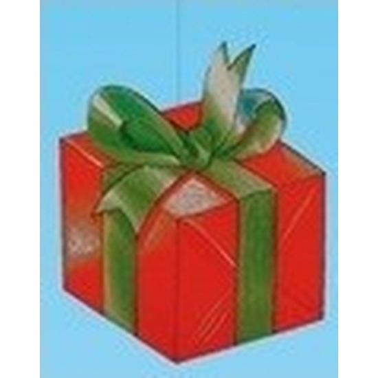 Kerst cadeau hangdecoratie - 27 x 22 cm - papier - brandvertragend - kerstversiering -