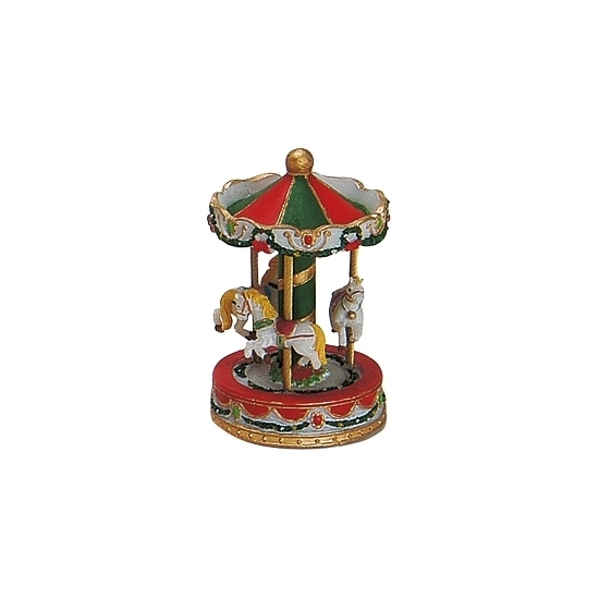 Kerstdorp carousel 10 cm -
