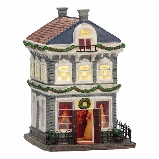 Dickensville Kerstdorp - Friesland - huisje Bolsward balzaal - 21,5 cm -