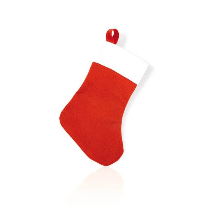 10x Rode mini kerstsokken 32 cm -