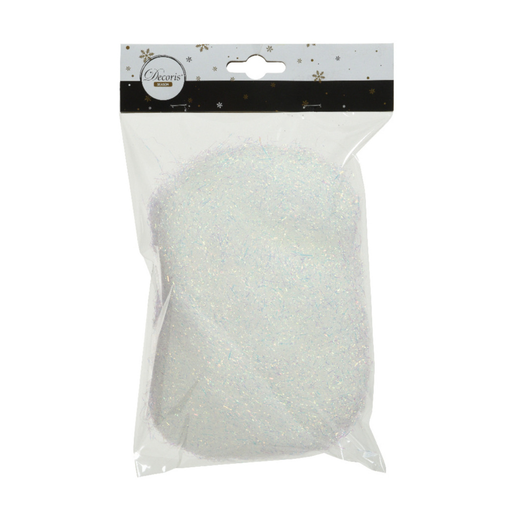 Kerstboomversiering engelenhaar wit 20 gram -