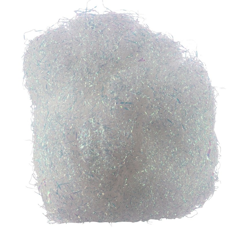 Kerstversiering engelenhaar wit 40 gram -