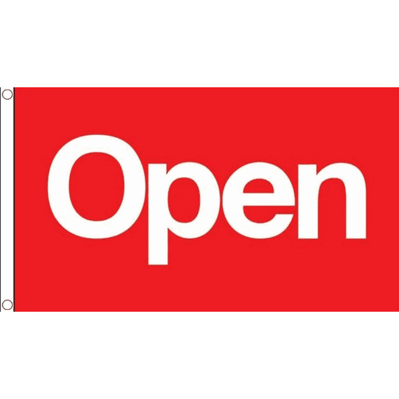 Open vlag 90 x 60 cm -