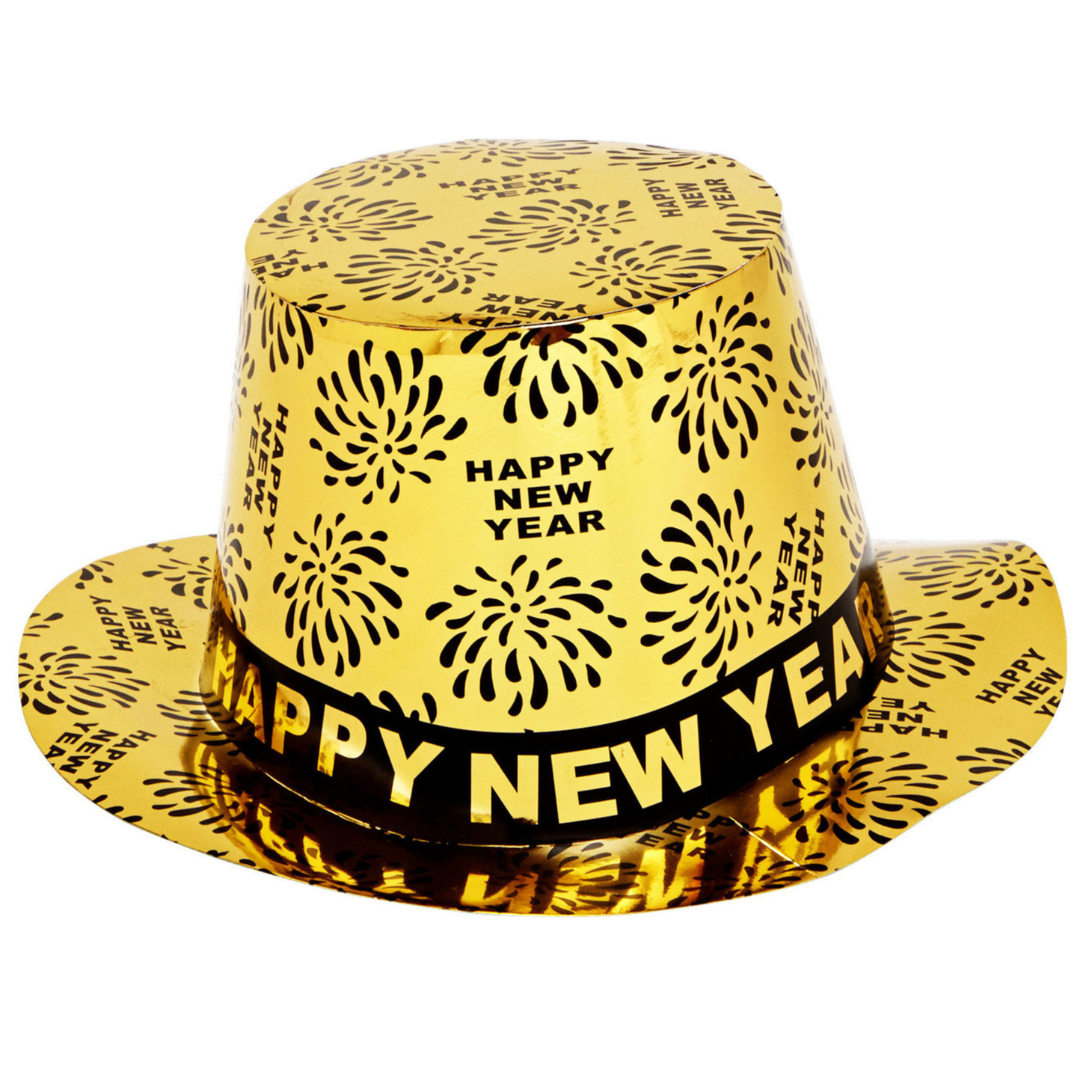 1x Gouden feest hoed Happy New Year -
