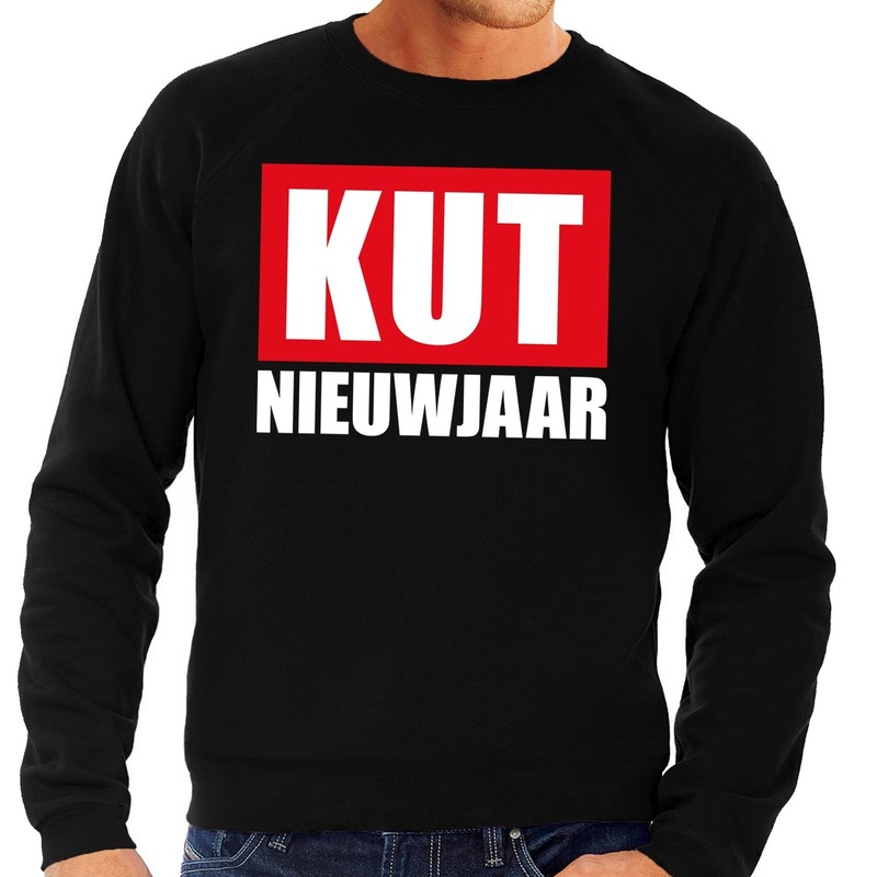 Foute oud en nieuw trui / sweater kut nieuwjaar zwart voor heren 2XL (56) -